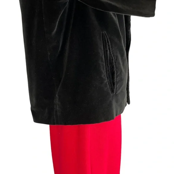 L’Avion Double Breasted Velvet Waist Jacket, Black |L - Picture 12 of 15